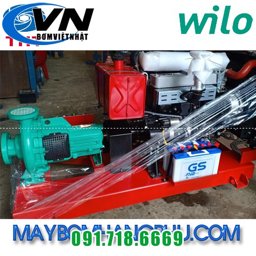 máy bơm diesel chữa cháy wilo đầu bơm miso