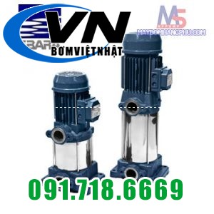 MÁY BƠM LY TÂM TRỤC ĐỨNG NHIỀU TẦNG CÁNH CVM B/25 2.5HP 2