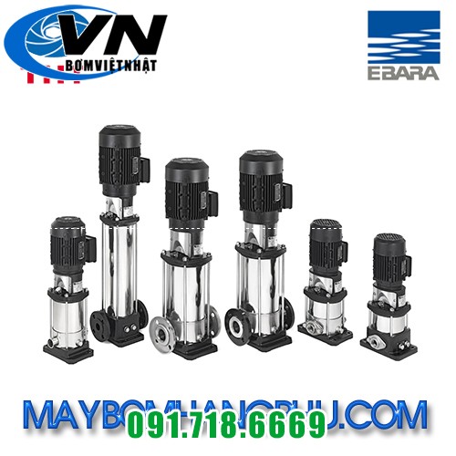 MÁY BƠM LY TÂM TRỤC ĐỨNG NHIỀU TẦNG CÁNH EBARA EVMS 20 11F5 HQ1BEG E/15 2